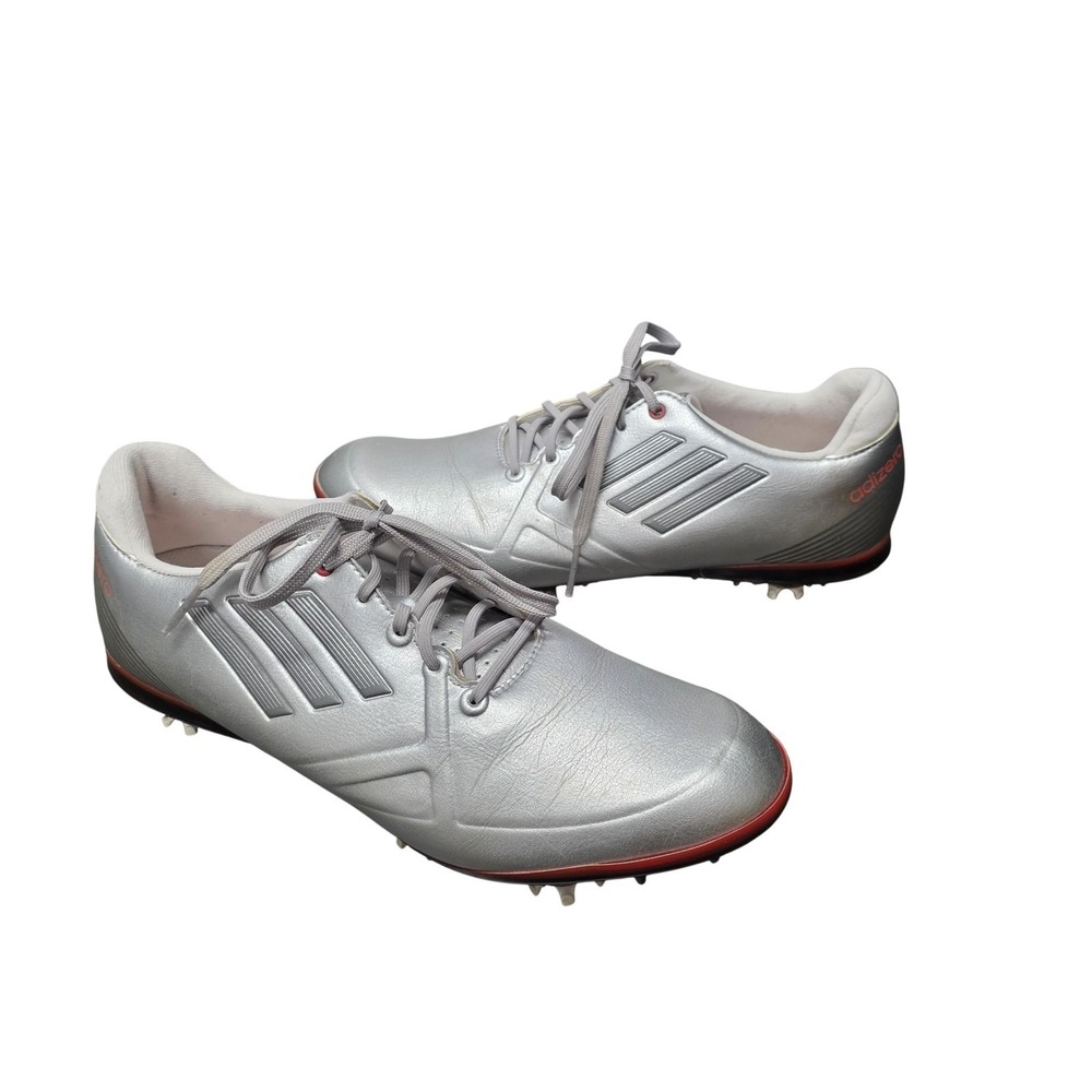 Adidas Adizero women Golf Shoes‎ Size 9.5 Silver Spiked Lightweight Performance - Picture 2 of 10